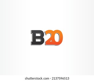 B20 Initial letter concept logo