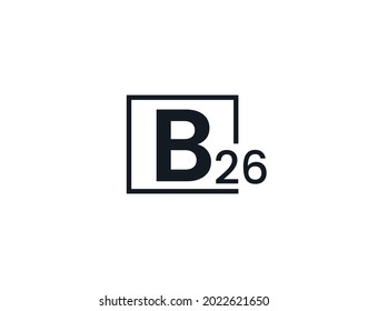 B26, 26B Initial letter logo