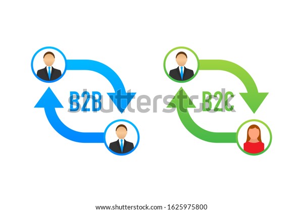 B2b B2c Icon Business Business Concept Stock Vector (Royalty Free ...