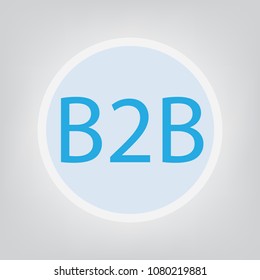 B2B (Business To Business) concept- vector illustration