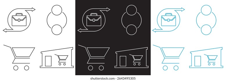 B2B  icon Business to business icon. business model icon. Vector for websites, mobile interfaces, presentations, banner, visual branding etc. Vector illustration. EPS 10