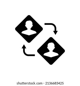 B2B icon design isolated on white background