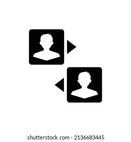 B2B-Icon-Design einzeln auf weißem Hintergrund