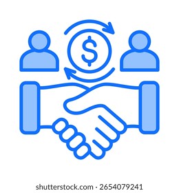 B2B Icon Element For Design