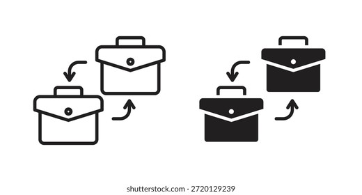 B2B-Symbolgrafik, dünner Linienvektor, Webdesignzeichen,