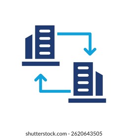 B2B Icon Mixed Vector Illustration