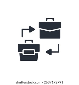 b2b icon set.vector.Editable stroke.linear style sign for use web design,logo.Symbol illustration.