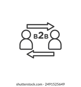B2B icon symbol design collection