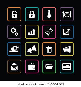 B2B icons universal set for web and mobile
