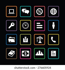 B2B icons universal set for web and mobile