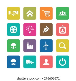 B2B icons universal set for web and mobile
