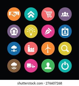 B2B icons universal set for web and mobile 