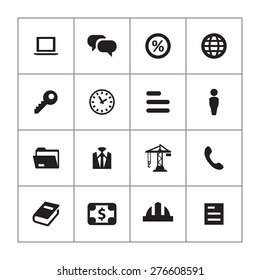 B2B icons universal set for web and mobile 