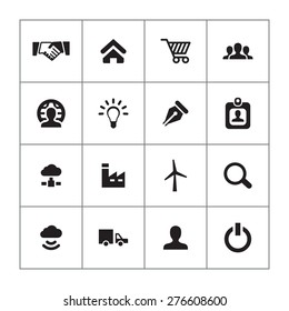 B2B icons universal set for web and mobile 