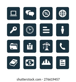 B2B icons universal set for web and mobile 