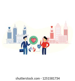 B2B insurance illustration