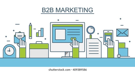 B2B Marketing Vector