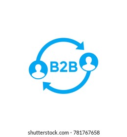 B2b Vector Icon On White