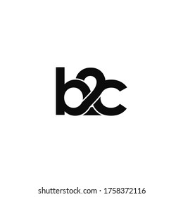 b2c letter original monogram logo design