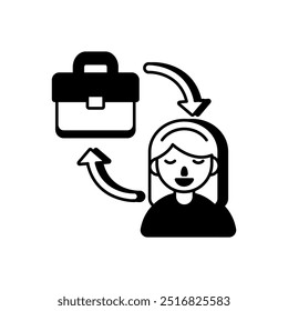 B2C Marketing Glyph Icon, Vector illustration