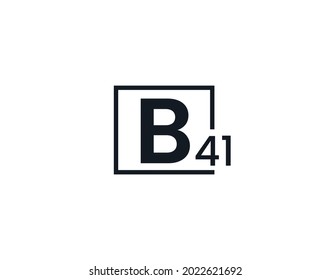 B41, 41B Initial letter logo