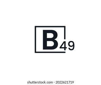 B49, 49B Initial letter logo
