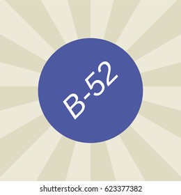 b-52 icon. sign design. background