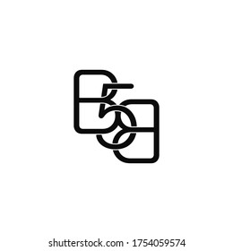 b5b letter original monogram logo design