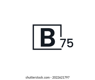 B75, 75B Logo de la letra inicial