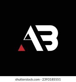 BA or AB awesome letter logo design. Abstract design with different colors illustration. Icon or monogram design.