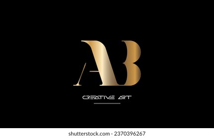 BA, AB, B, A abstract letters logo monogram
