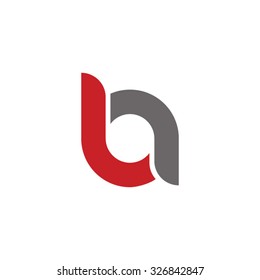 ba, ab initial overlapping rounded letter logo