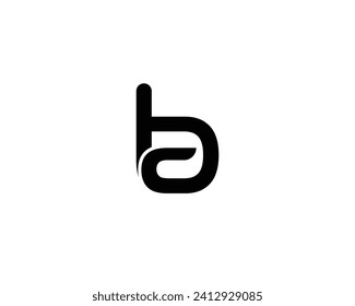 BA AB Logo design vector template