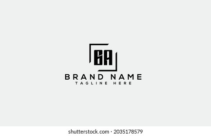 BA b a modern Creative Alphabet Buchstaben Logo Symbol Vorlage 