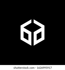ba bd Letter Logo Design polygon Monogram Icon Vector Template