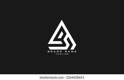 BA, BR, RB, AB, Abstract initial monogram letter alphabet logo design