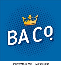 BA CO. LETTER LOGO B & A (ALPHABET) WITH CROWN ELEMENT