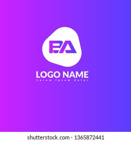 BA company linked letter logo concept. Designed for your web site design, logo, app, UI. initial logo design