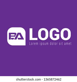 BA company linked letter logo concept. Designed for your web site design, logo, app, UI. initial logo design