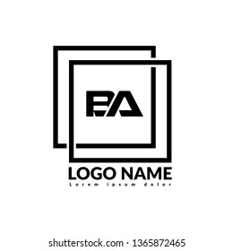 BA company linked letter logo concept. Designed for your web site design, logo, app, UI. initial logo design