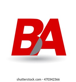 BA company linked letter logo