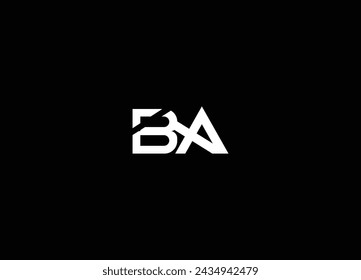 BA creative logo design and initial logo