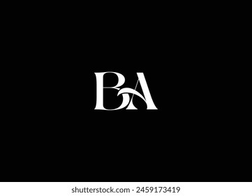 BA creative logo design and initial logo