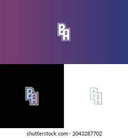 BA  Esport Gaming Initial Logo Design