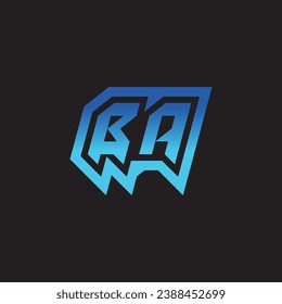 BA initial inspiration logo design esport and gaming clan ideas