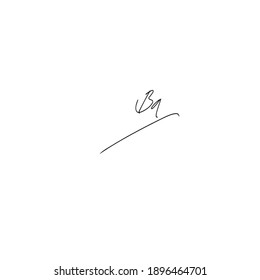 BA Initial Isolated Logo for Identity