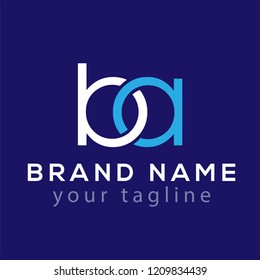 ba Initial Letter Logo Vector Element. ba Initial Template