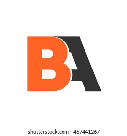 BA initial logo design