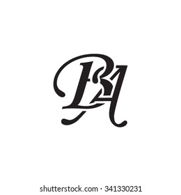 BA initial monogram logo