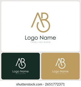 iniciais BA logo vetor. logo templates
